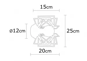 Nástenná lampa Nemrut - N-953