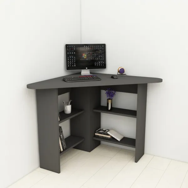 Písací stôl Corner - Anthracite