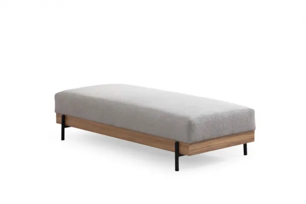 Hanah Home Taburet ETI 158 cm šedý/dub přírodní