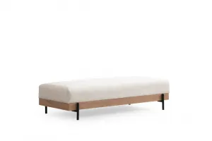 Hanah Home Taburet ETI 158 cm bílý/dub přírodní