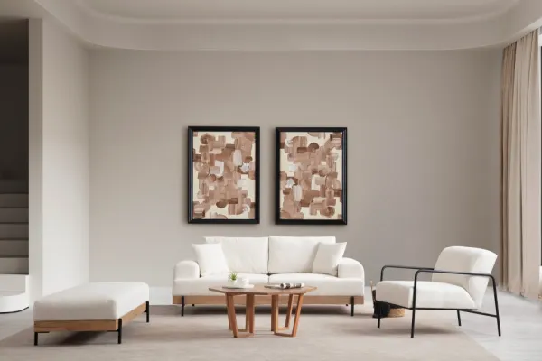 Hanah Home Taburet ETI 158 cm bílý/dub přírodní