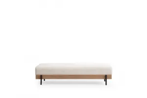Hanah Home Taburet ETI 158 cm bílý/dub přírodní