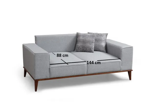 Hanah Home Dvoumístná pohovka Montana 184 cm šedá