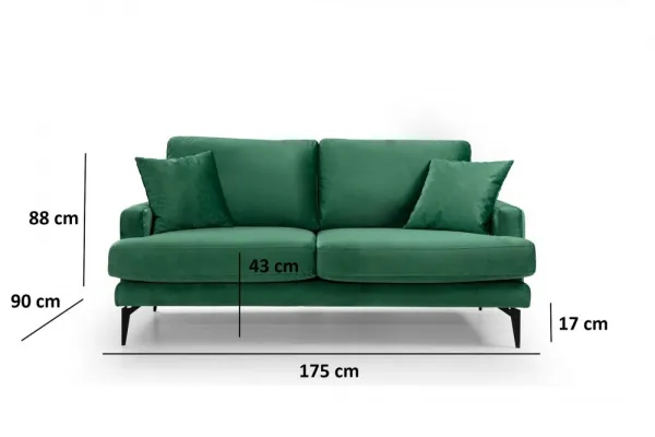 Dvojmiestna pohovka Papira 2 Seater