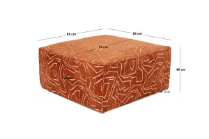 Puf Lora Pouffe - Orange