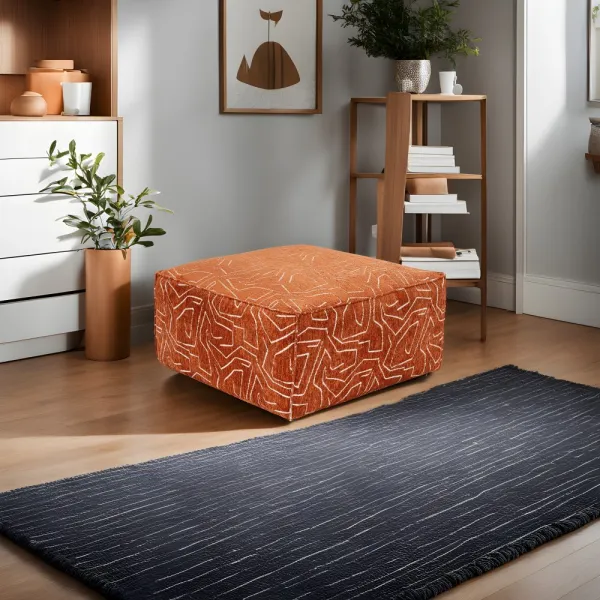 Puf Lora Pouffe - Orange