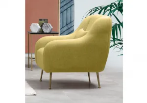 Kreslo ušiak Sevilla Armchair - Yellow