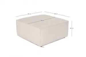 Puf Lora Pouffe - White