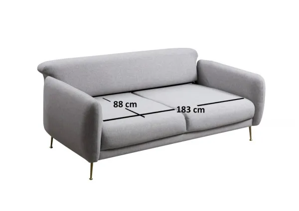 Trojmiestna rozkladacia pohovka Sevilla 3 Seater - Grey