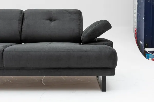Hanah Home Dvoumístná pohovka Mustang 199 cm antracitová