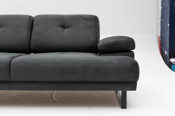 Hanah Home Dvoumístná pohovka Mustang 199 cm antracitová