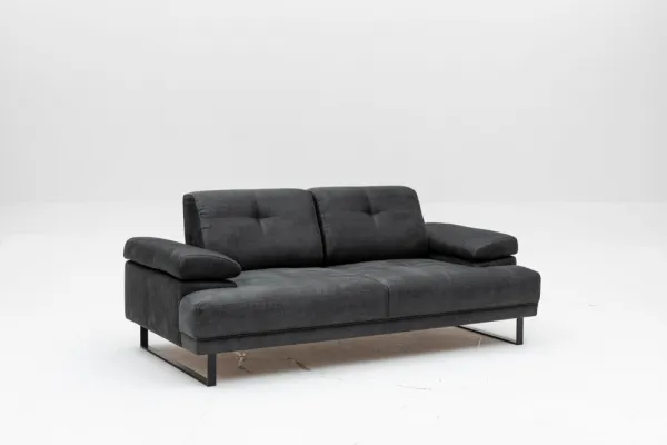 Hanah Home Dvoumístná pohovka Mustang 199 cm antracitová