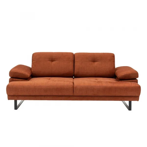 Hanah Home Dvoumístná pohovka Mustang 199 cm oranžová