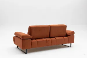 Hanah Home Dvoumístná pohovka Mustang 199 cm oranžová