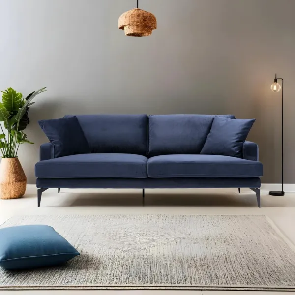 Trojmiestna pohovka Papira 3 Seater - Navy Blue
