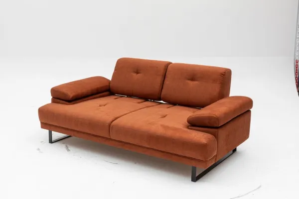 Hanah Home Dvoumístná pohovka Mustang 199 cm oranžová
