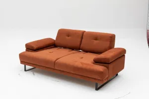 Hanah Home Dvoumístná pohovka Mustang 199 cm oranžová