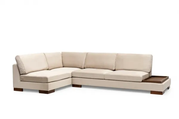 Rohová sedacia súprava / Rohová pohovka Tulip Corner Left Without Pouf - Beige