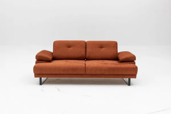 Hanah Home Dvoumístná pohovka Mustang 199 cm oranžová