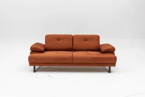 Hanah Home Dvoumístná pohovka Mustang 199 cm oranžová