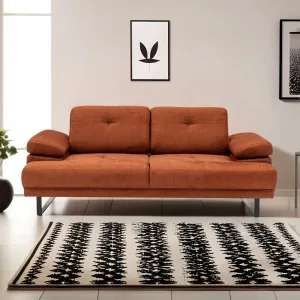 Hanah Home Dvoumístná pohovka Mustang 199 cm oranžová