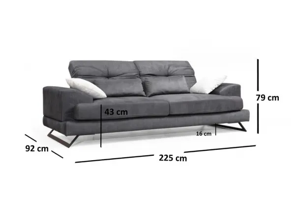 Trojmiestna pohovka Frido 3 Seater