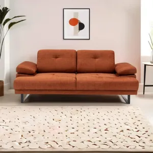 Hanah Home Dvoumístná pohovka Mustang 199 cm oranžová