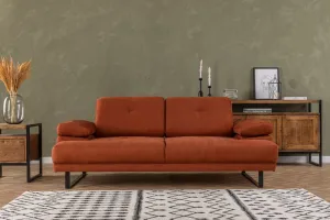 Hanah Home Dvoumístná pohovka Mustang 199 cm oranžová