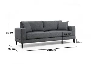Trojmiestna rozkladacia pohovka Nordic 3 Seater