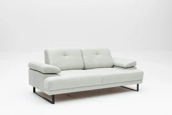 Hanah Home Dvoumístná pohovka Mustang 199 cm bílá