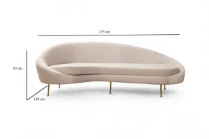 Trojmiestna pohovka Eses Left - Beige