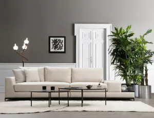 Štvormiestna pohovka Line With Side Table - Beige
