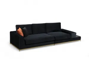 Štvormiestna pohovka Line With Side Table - Black