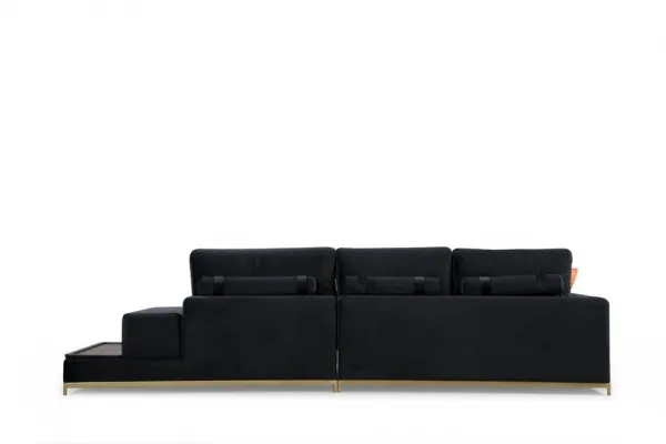 Štvormiestna pohovka Line With Side Table - Black