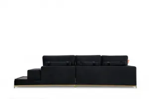 Štvormiestna pohovka Line With Side Table - Black