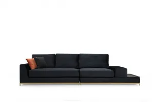 Štvormiestna pohovka Line With Side Table - Black
