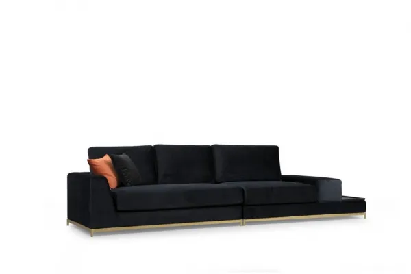 Štvormiestna pohovka Line With Side Table - Black