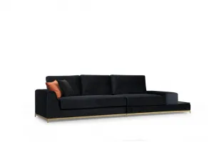 Štvormiestna pohovka Line With Side Table - Black
