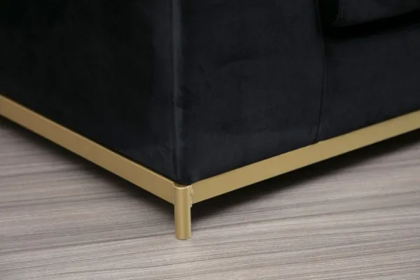 Štvormiestna pohovka Line With Side Table - Black