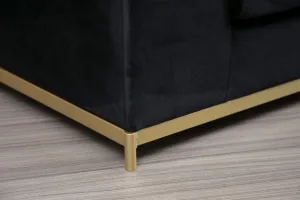 Štvormiestna pohovka Line With Side Table - Black