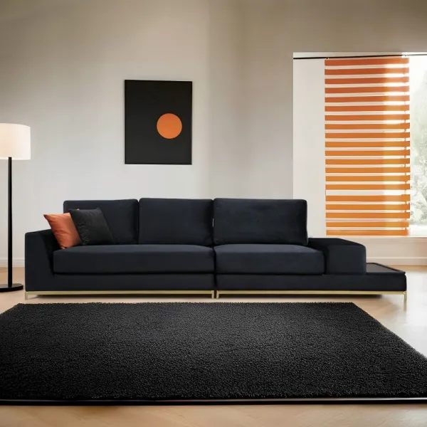 Štvormiestna pohovka Line With Side Table - Black