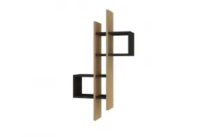 Nástenná polica Emse - Sapphire Oak, Anthracite