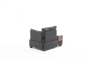 Kreslo / Jednomiestna pohovka Fly Right - Anthracite