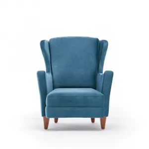 Kreslo ušiak Lola Berjer - Turquoise