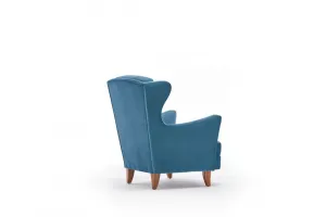 Kreslo ušiak Lola Berjer - Turquoise