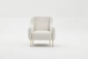 Kreslo / Jednomiestna pohovka Simena - Cream