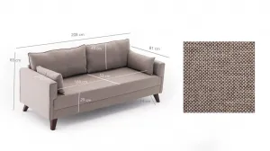 Trojmiestna pohovka Bella Sofa For 3 Pr - Cream