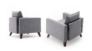 Kreslo / Jednomiestna pohovka Bella Armchair - Gey