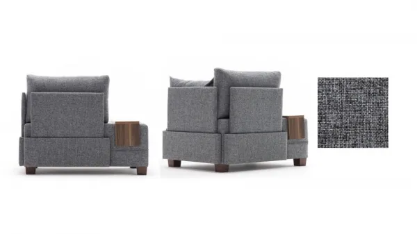 Kreslo / Jednomiestna pohovka Fly Armchair Right - Grey