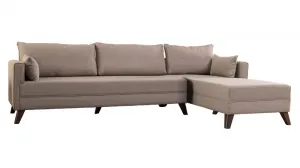 Rohová sedacia súprava / Rohová pohovka Bella Corner Sofa Right 1 - Cream